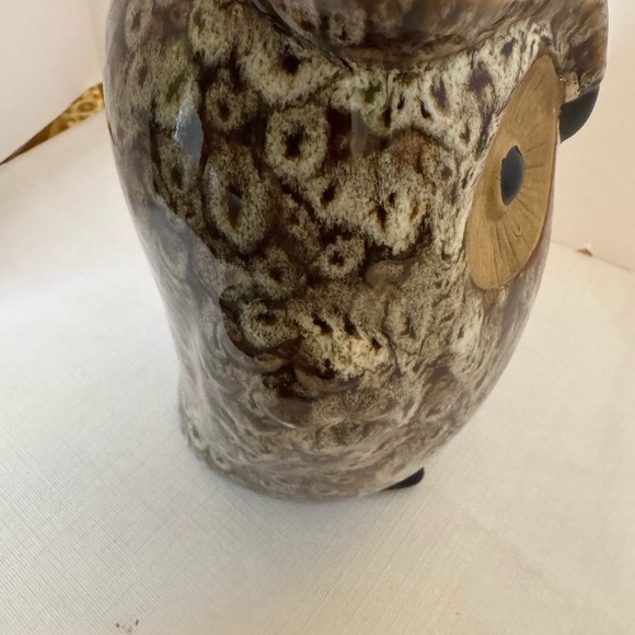 Elegant Expressions MCM Ceramic Screech OWL Vase Centerpiece Boho Decor 9” Tall - Picture 6 of 10